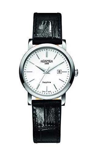Roamer Damen-Armbanduhr Classic Line Analog Quarz Leder 709844 SL1