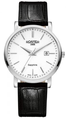 Roamer Classic Line Herren Armbanduhr Analog Datum Lederband 709856 SL1