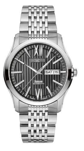 Roamer Herren-Armbanduhr XL SATURN AUTOMATIC Analog Automatik Edelstahl 941637 SM2