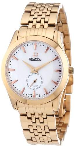 Roamer Damen-Armbanduhr XS GALAXY Analog Quarz Edelstahl beschichtet 938855 RGM1