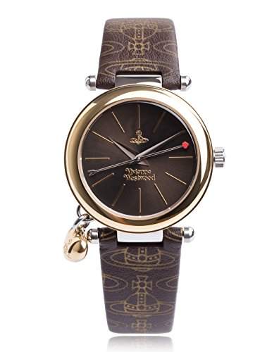 Vivienne Westwood Damen-Armbanduhr Orb Analog Leder braun VV006BRBR