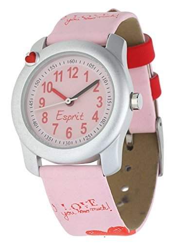 Esprit Maedchen Armbanduhr Little Heart rosa ES105284008U