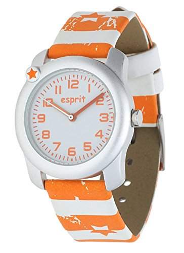 Esprit Maedchen Armbanduhr Nautical Sailor Orange ES105284012U