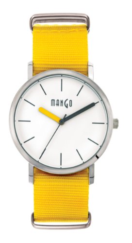 Mango Time Oxford Analog Quarz Nylon Gelb A68376 8S0I