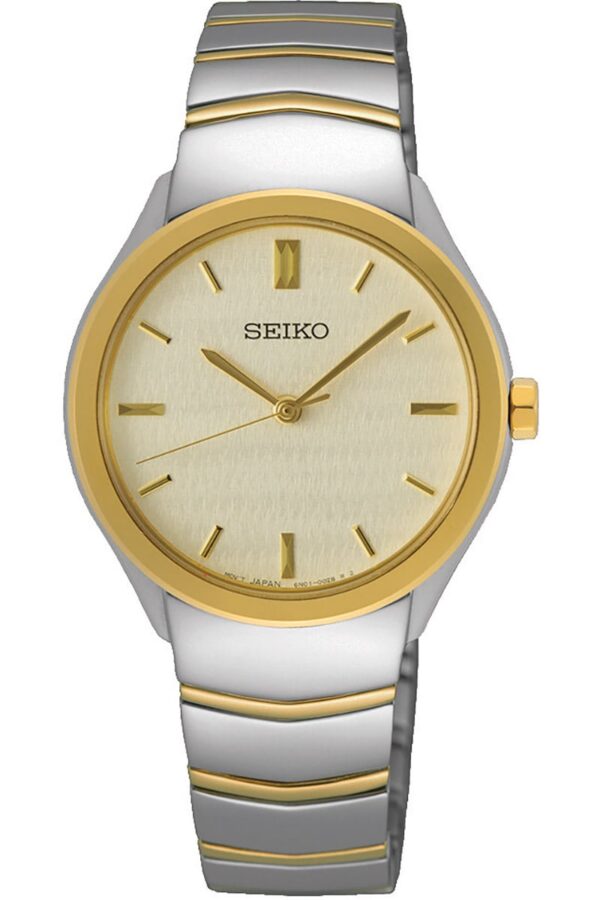 Seiko SUR550P1 Damenuhr Quarz Zweifarbig