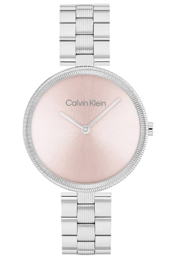 Calvin Klein 25100015 Damenuhr Gleam Stahl/Rosafarben