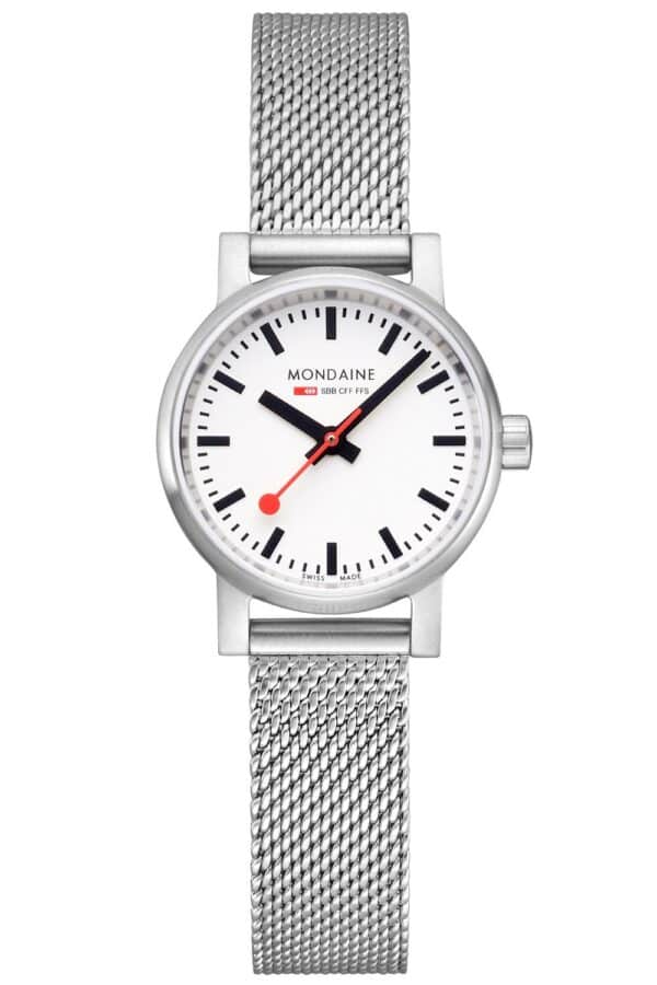 Mondaine MSE.26110.SM Damenuhr evo2 Milanaiseband 26 mm