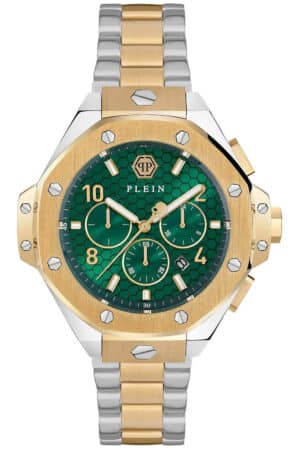 Philipp Plein PWPRA0324 Herrenuhr Chronograph Royal Bicolor/Grün